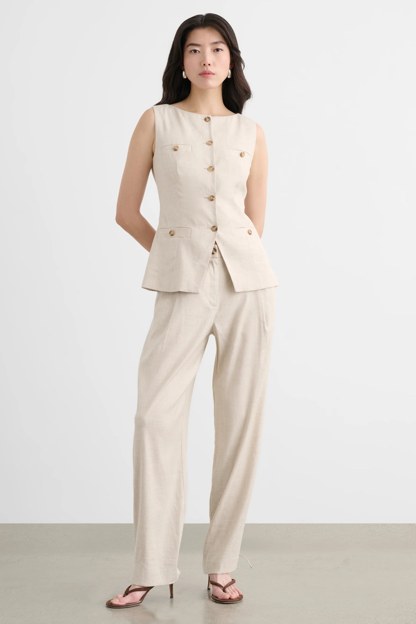 Amra Boat Neck Vest