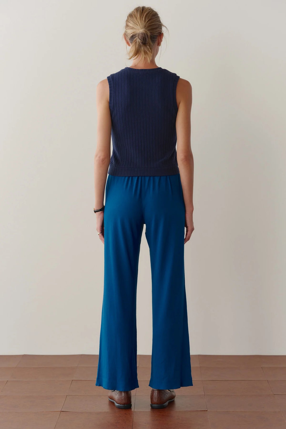 Baby Rib Scallop Pant
