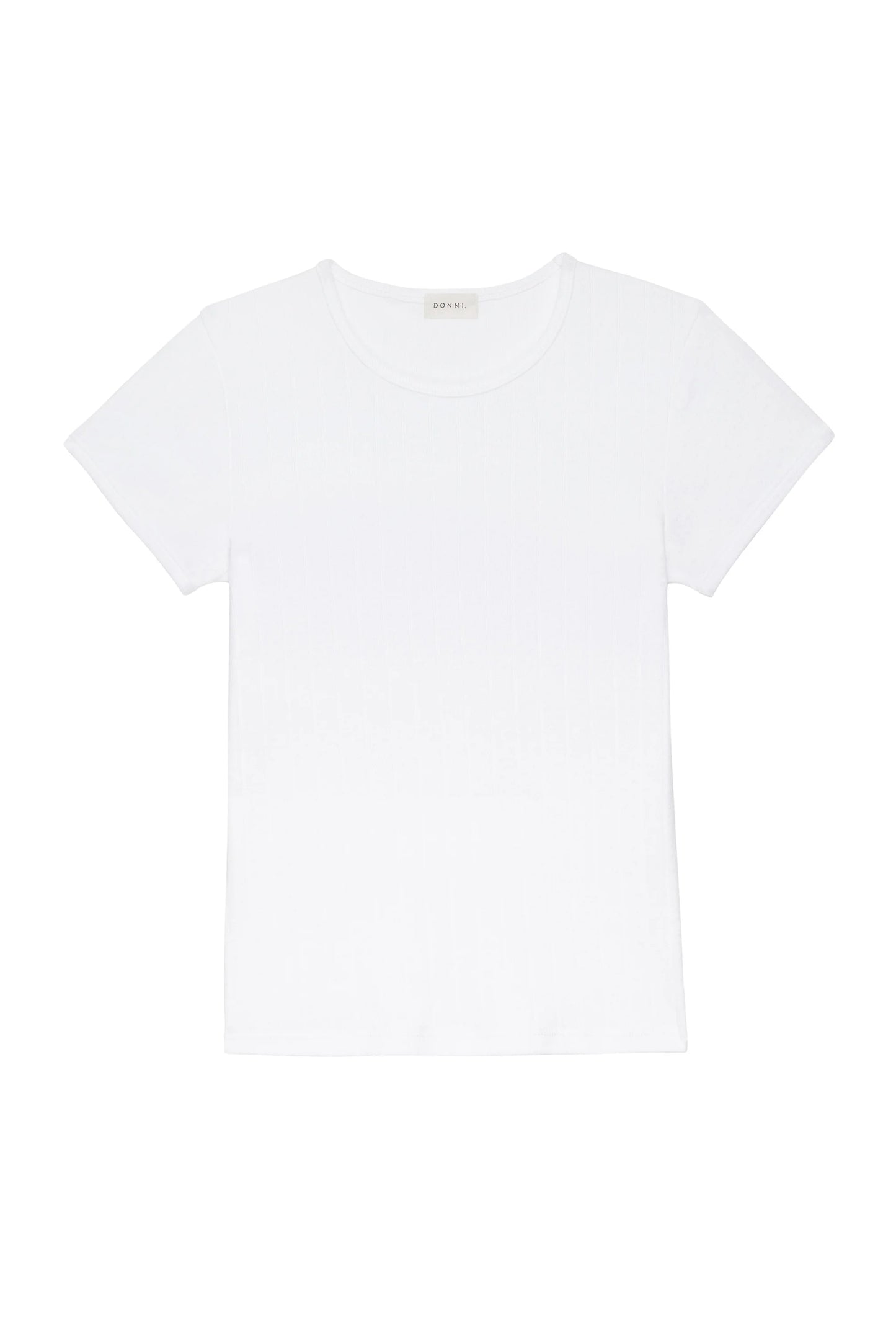 Pointelle Baby Tee