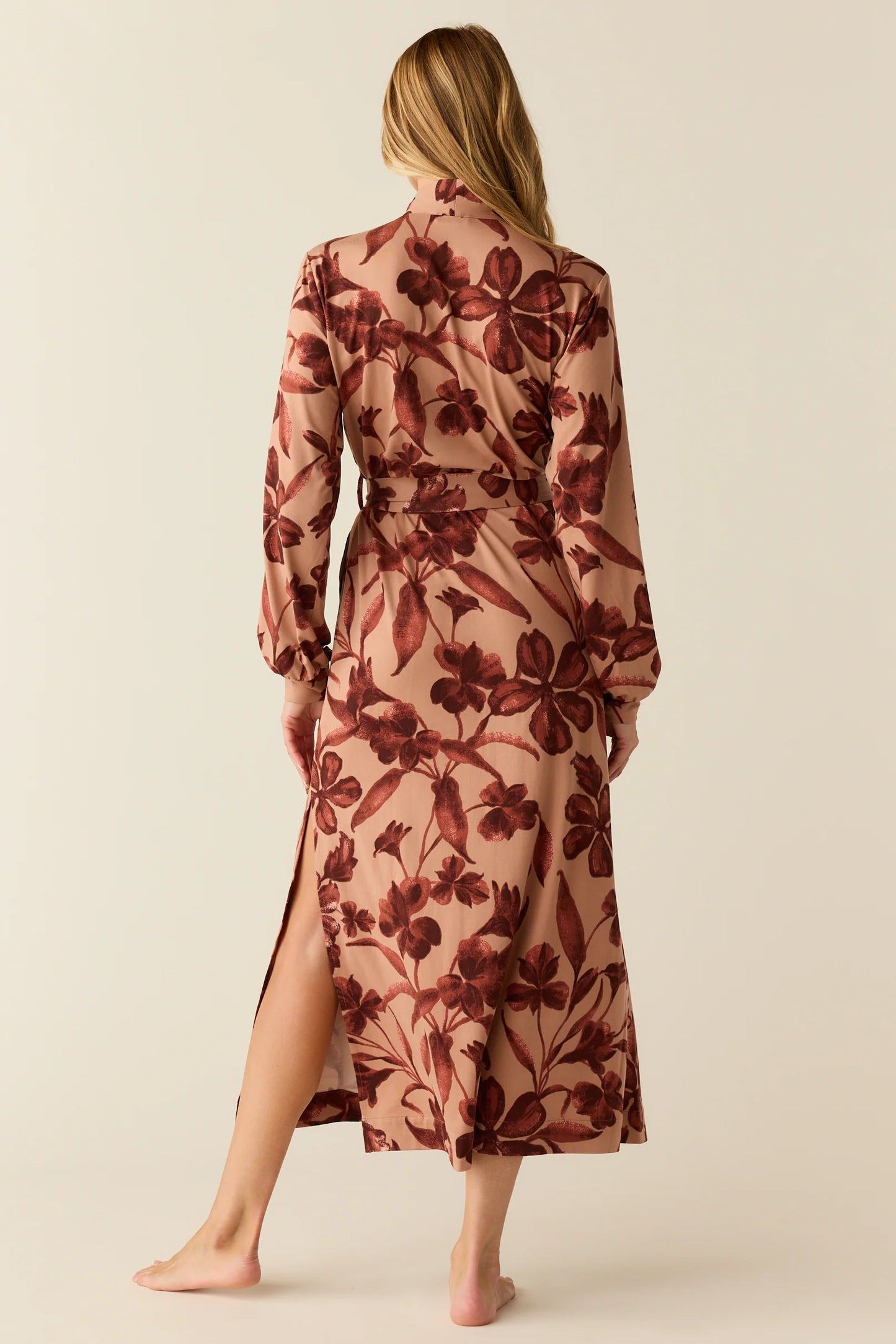 Skyler Banded Long Robe