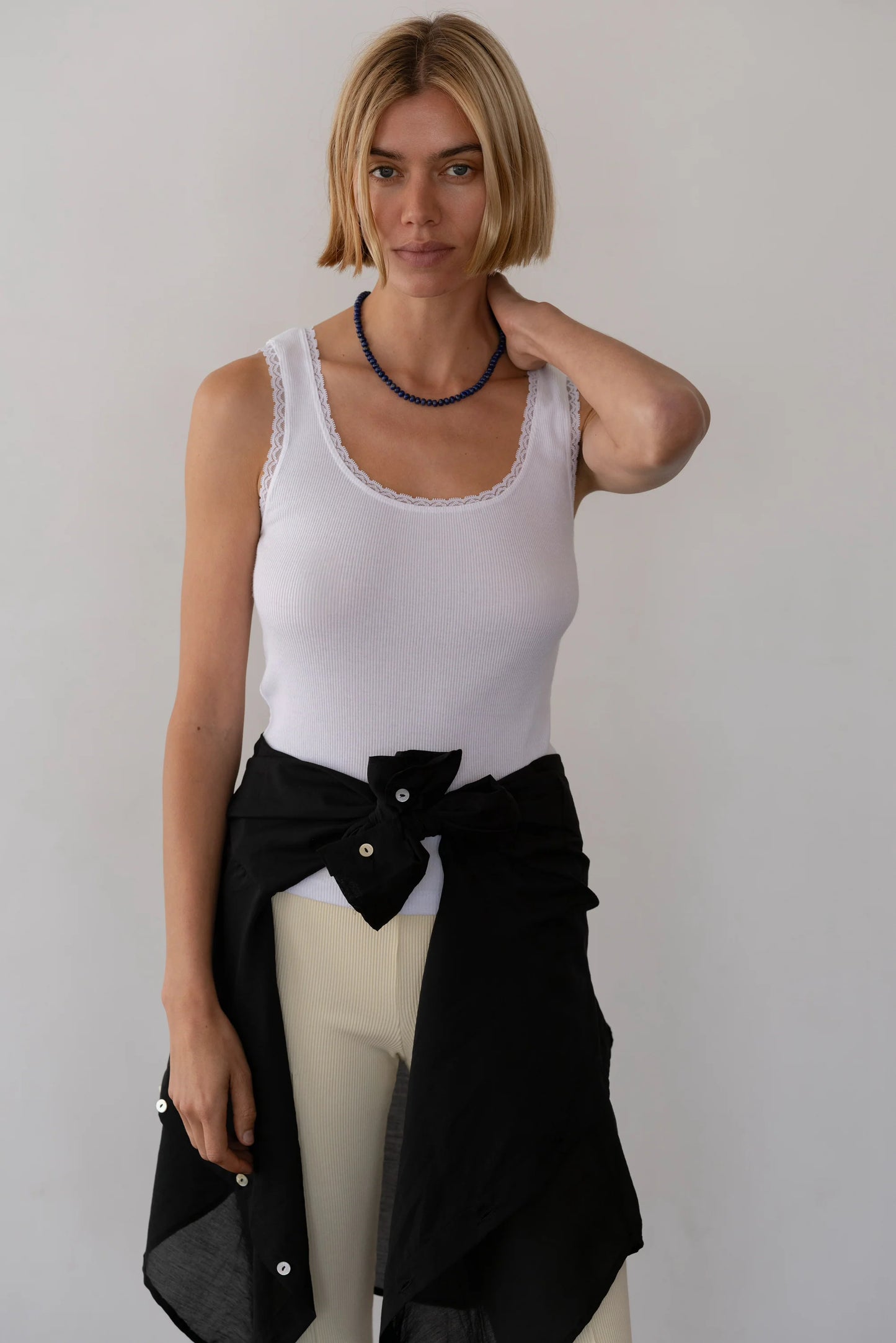 Vintage Rib Lace Tank