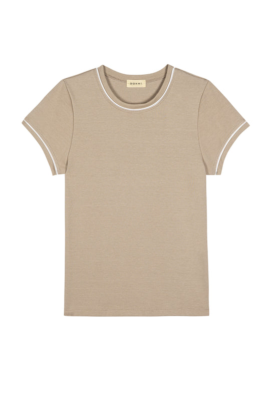 Baby Rib Contrast Tee