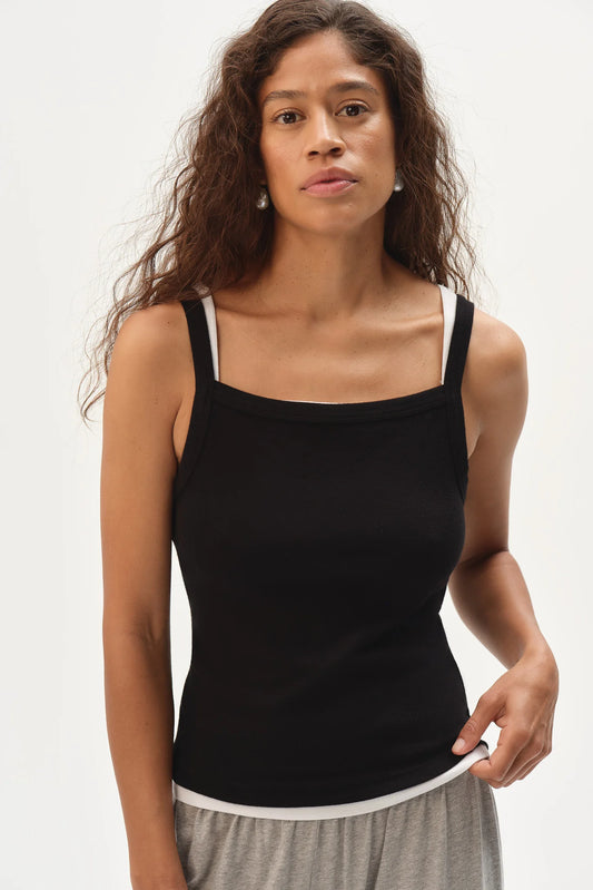Baby Rib Square Neck Tank