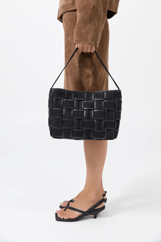 Border Woven Mini Tote