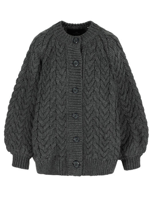 Cable Buttoned Jacket