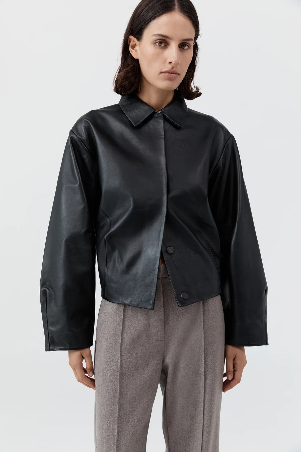 Cocoon Leather Jacket