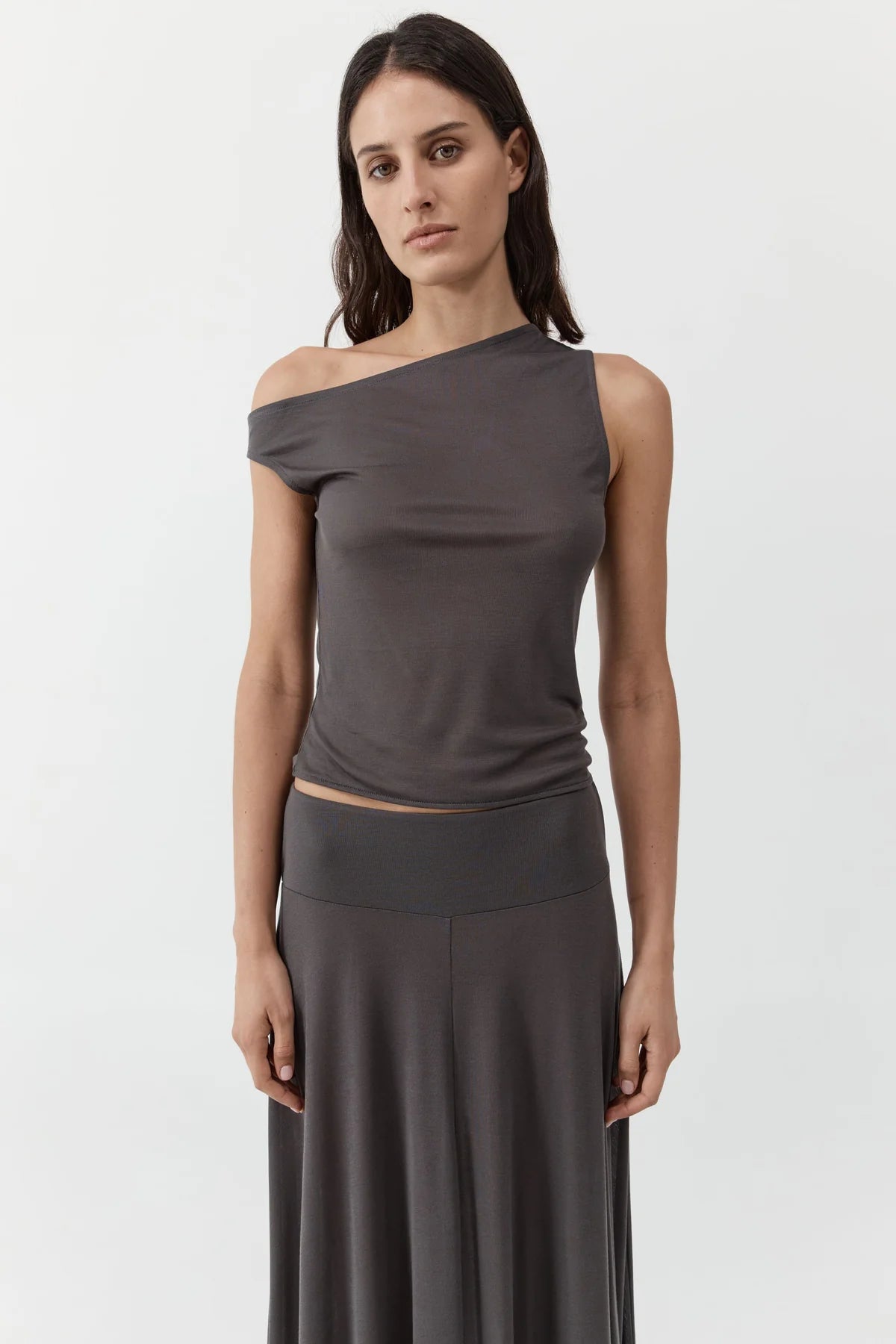 Fine Jersey Asymm Top
