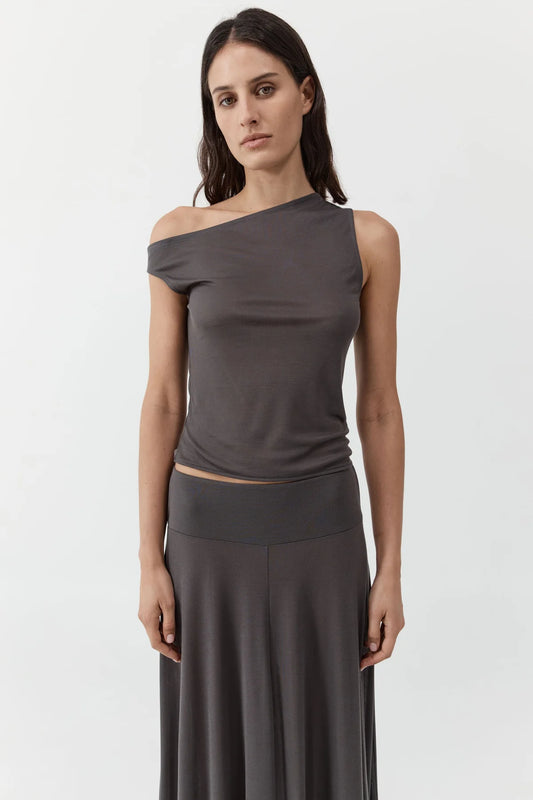 Fine Jersey Asymm Top