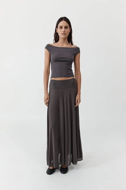 Fluid Jersey Skirt
