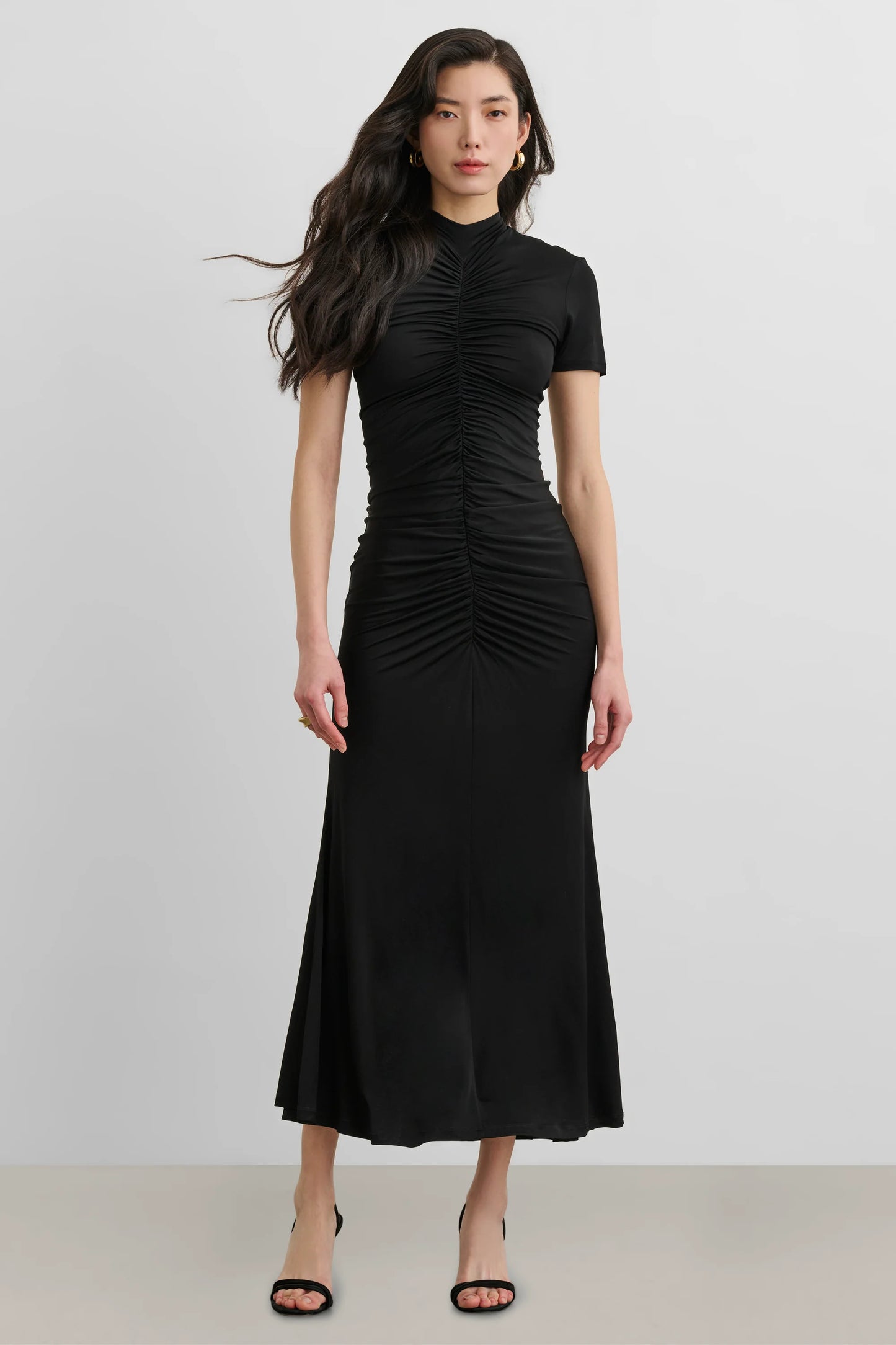 Gracely Mock Neck SS Midi