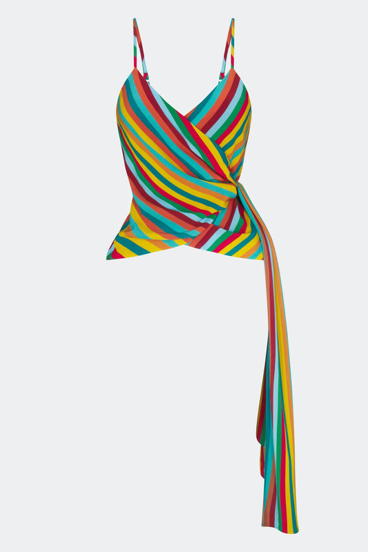 Marlowe Crepe Tie Tank
