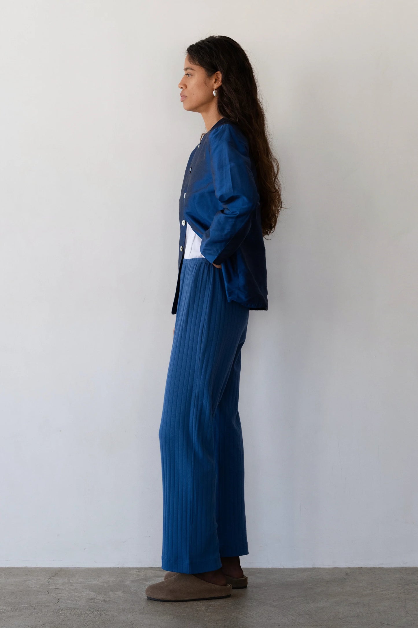Pointelle Simple Crop Pant