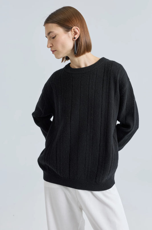 Ribbed Wool Crew