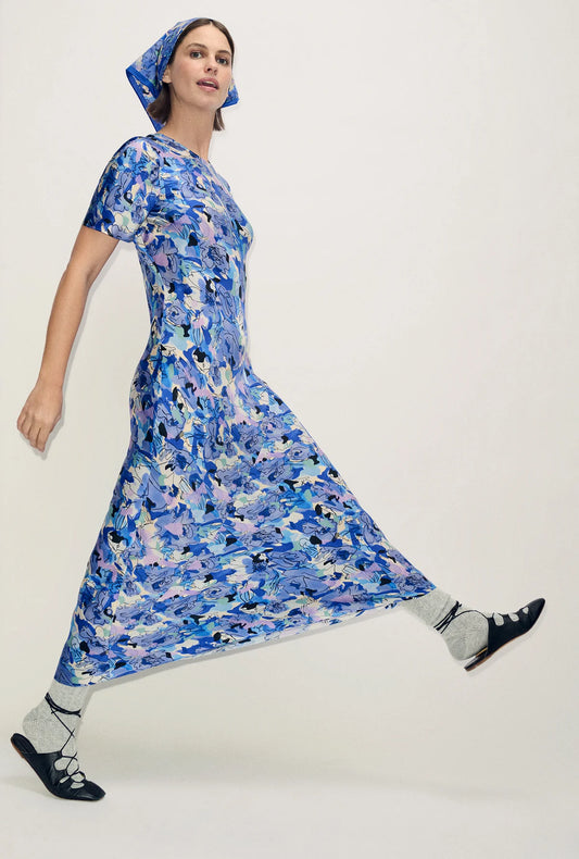 Short Sleeve Bias Dress