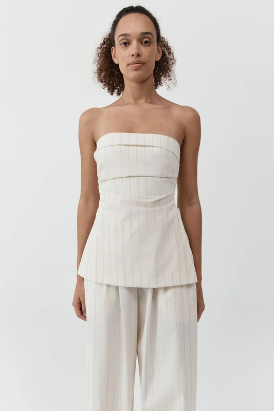 Strapless Tie Back Top