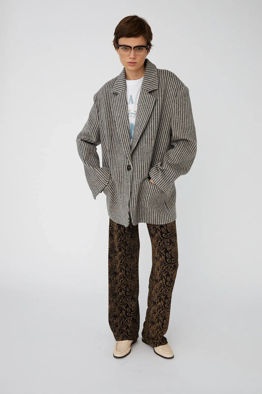 Striped Oversized Blazer