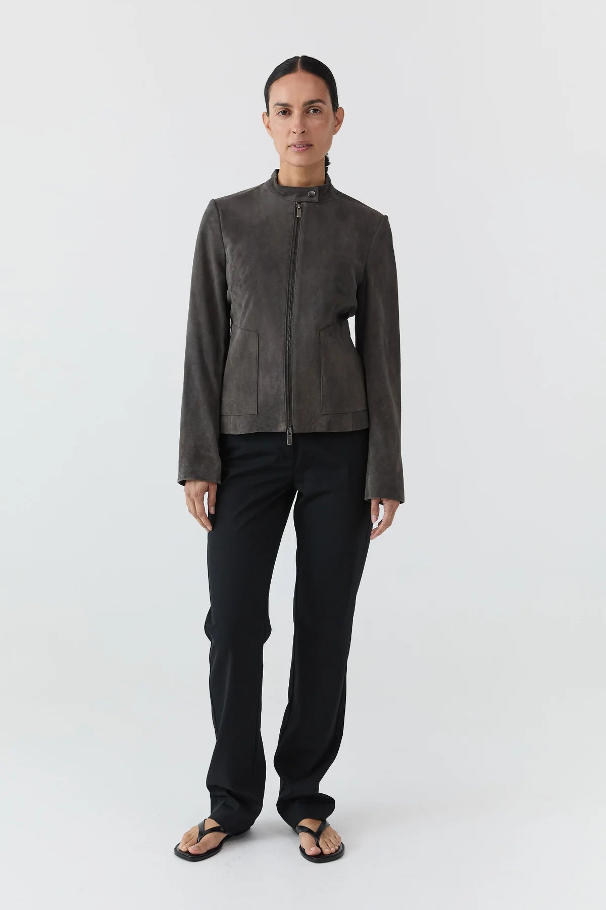 Suede Moto Jacket