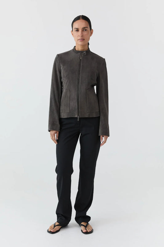 Suede Moto Jacket