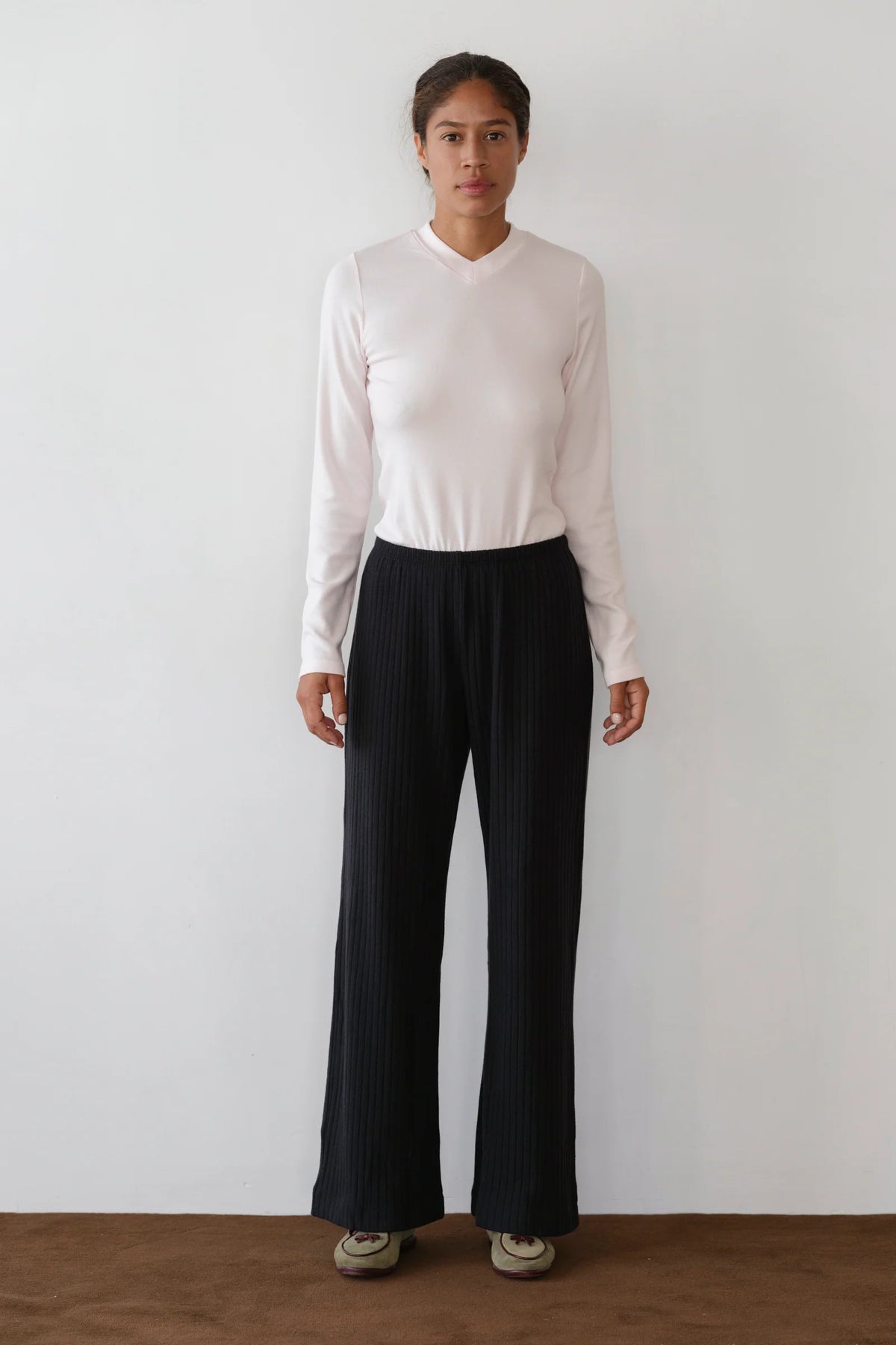 Sweater Rib Simple Pant