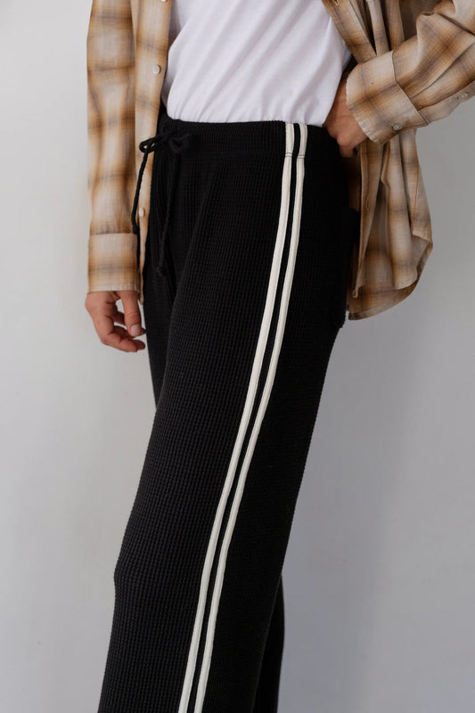 Thermal Crop Stripe Pant