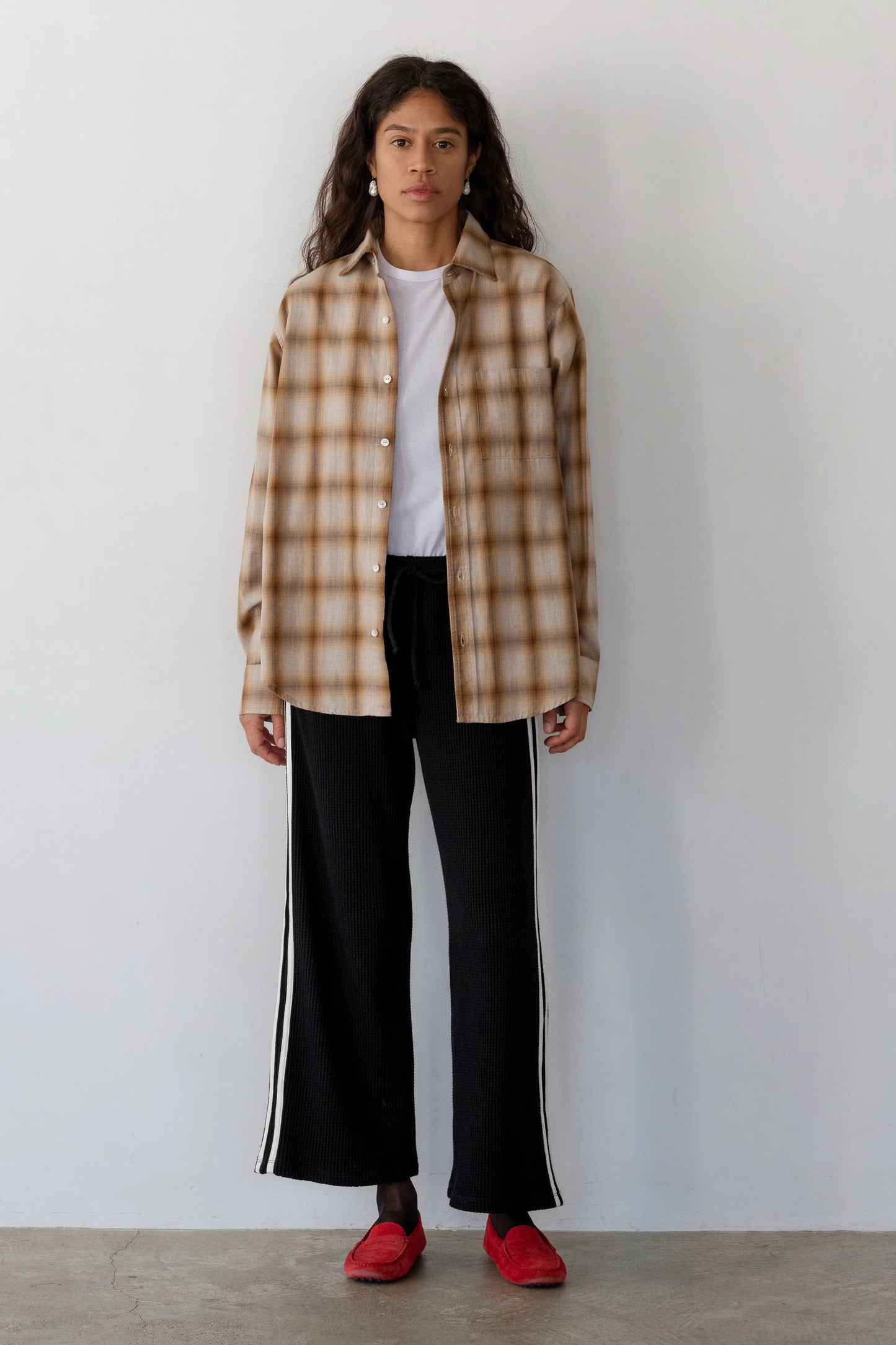 Thermal Crop Stripe Pant