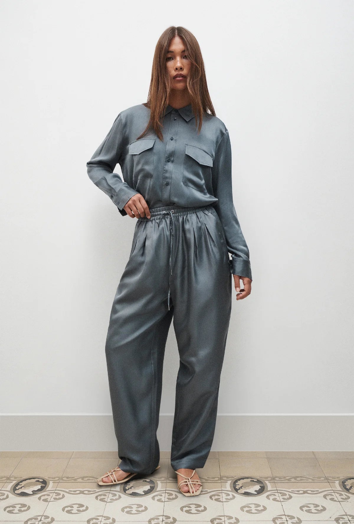 Twill Slouch Pants