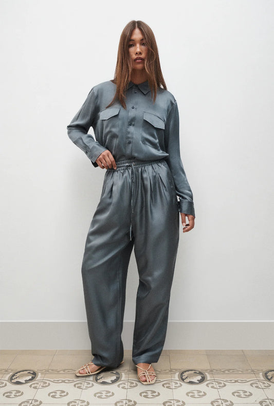 Twill Slouch Pants