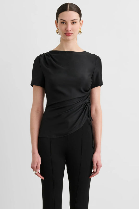 Uma SS Top w Drawstring