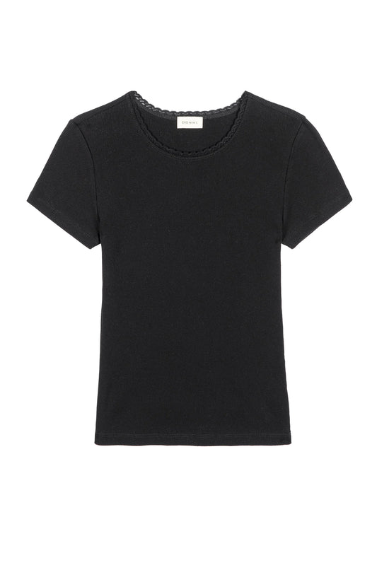 Vintage Rib Lace Tee