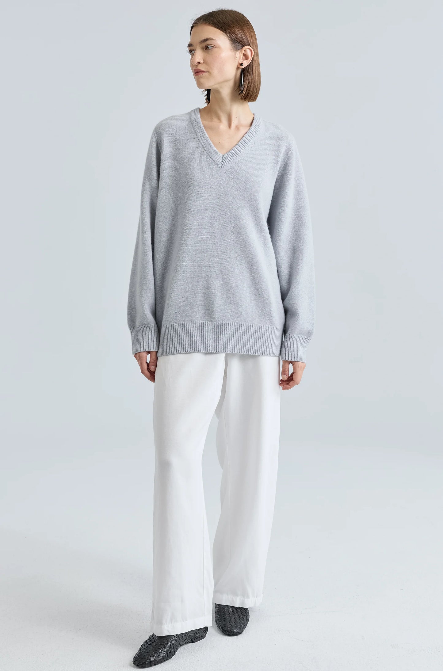 Wool V Neck Sweater